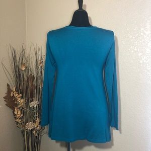 Hannah Tops - Teal Knit Top Hannah Tops - Teal Knit Top